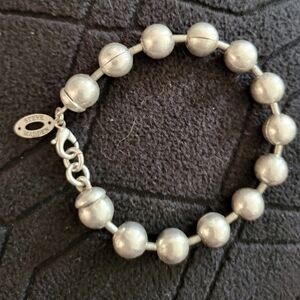 Vintage 1990s Steve Madden Silver Beaded Bracelet